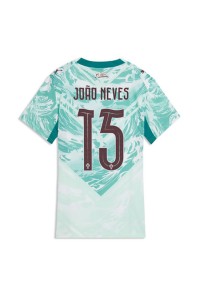 Portugali Joao Neves #15 Jalkapallovaatteet Naisten Vieraspaita MM-kisat 2026 Lyhythihainen